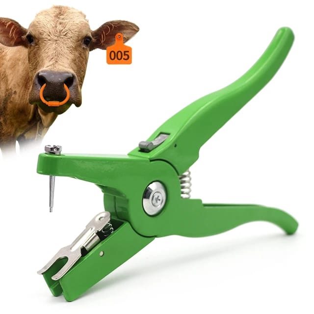 Livestock Ear Tag Plier, Ear Tag Animal Applicator Applicable for animals such as cows, cattle, pigs, dogs, cows, goat, sheep, rabbits,