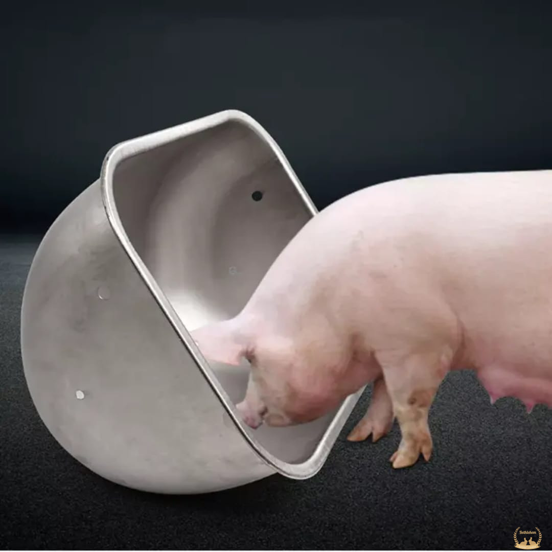 Stainless Steel  Large Pig Feeder Is Made Of High Quality Thickened Strong And Durable