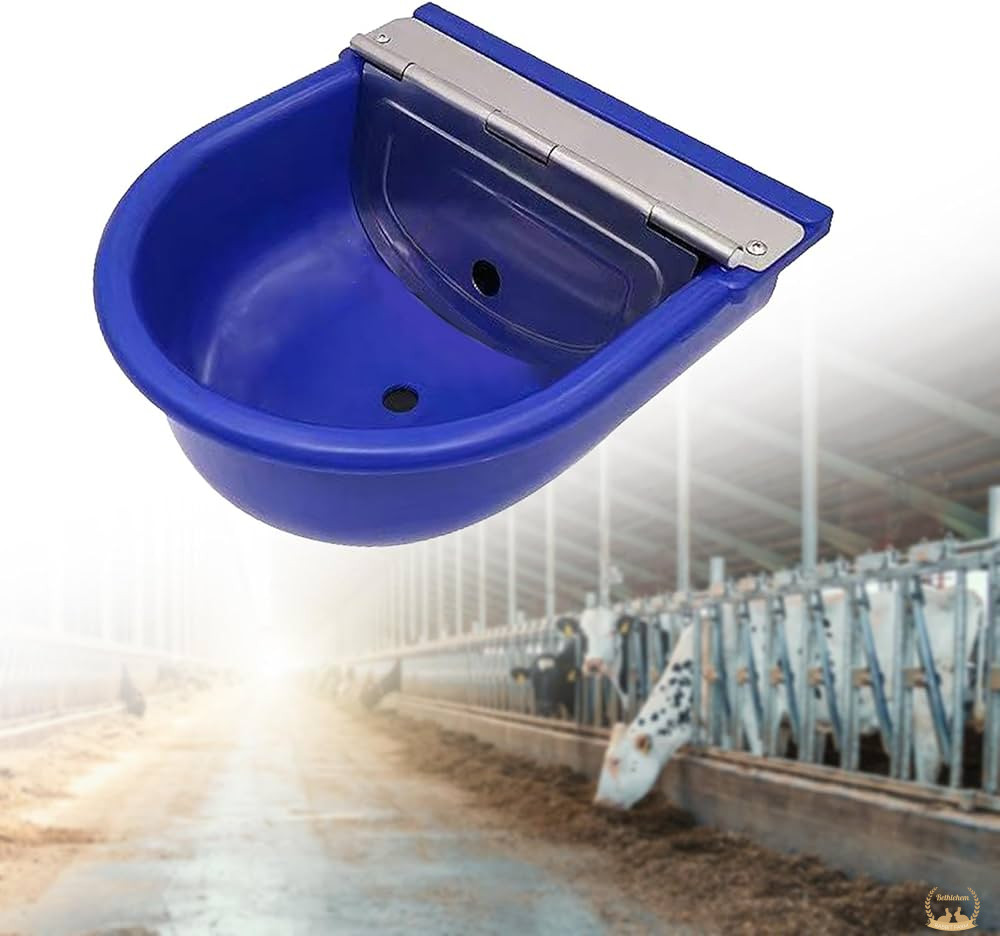 Drinking Water Trough Plastic Watering Bowl Bucket for Sheep Dog Horse Cow Goat Poultry Watering Supplies(Green