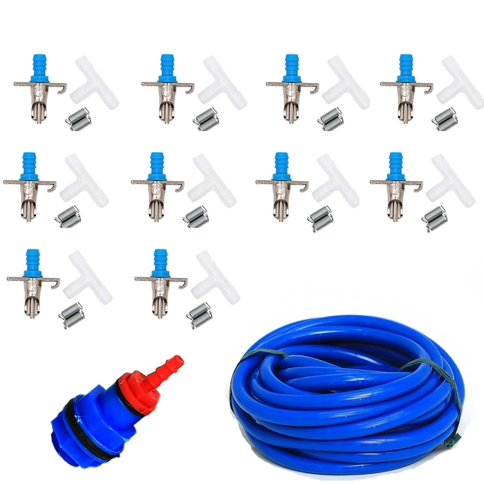 Durable automatic rabbit nipple drinker ensures clean, fresh water for rabbits and small animals. Easy to install, leak-proof design, perfect for farms and pet owners.