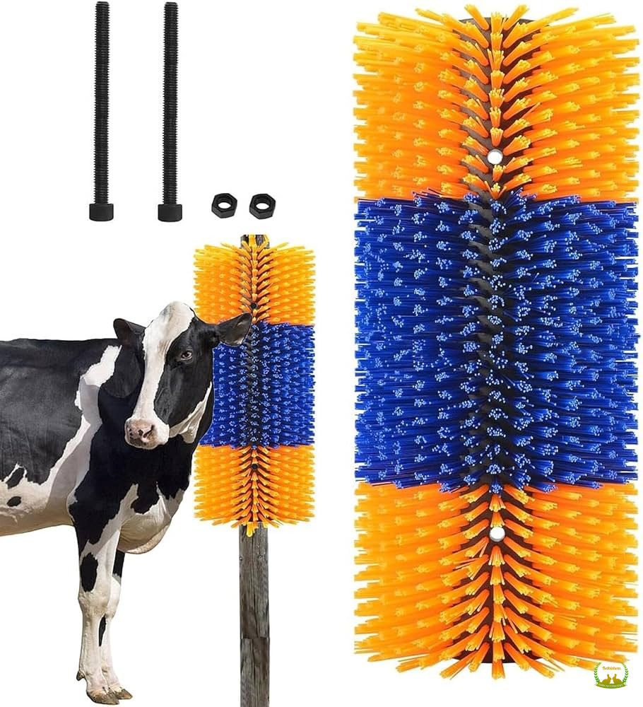 Cow & Goat Scratching Brush – Durable Self-Grooming Brush for Livestock |